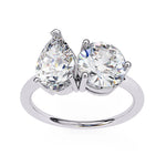Julia Two Stone Solitaire Ring