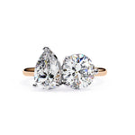 Julia Two Stone Solitaire Ring