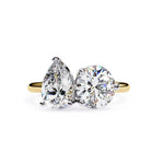 Julia Two Stone Solitaire Ring