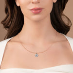 Gold Stunning Cluster Diamond Pendant