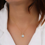 Gold Frost Diamond Pendant